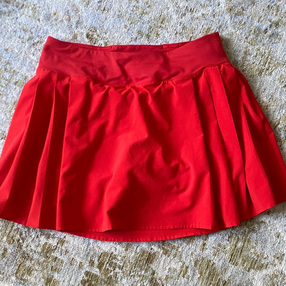 Lululemon Athletica Red tennis Skirt 4